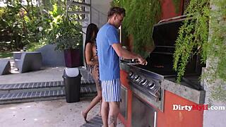 ebony milf cali sweets fucks step son on birthday to spite husband