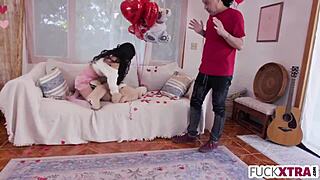 small valentines day problem solved with teen sex!