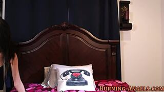 Does this goth whore want a facial after blowjob?