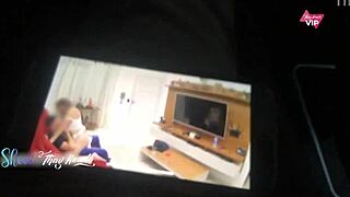 Cuckold Husband Watches Wife Take Big Cock On Sofa!