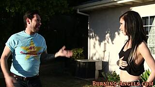 Does this goth whore want a facial after blowjob?