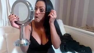 I am Maxine X, vibing my clit with oily big boobs in this solo clip