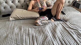 Anal gift for the day of all lovers from the step-brother