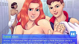 Trainer Alexis Starts Strapon Femdom Game