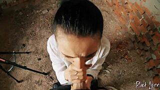 Pov Long Haired Teen 18+ Facefucked In Abandoned Building