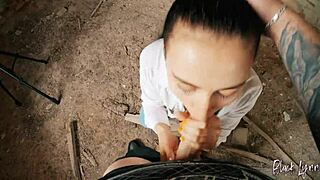 Pov Long Haired Teen 18+ Facefucked In Abandoned Building