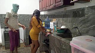 Latina Removes Bait From Stepbrother's Monster Cock For Homemade Blowjob In Kitchen