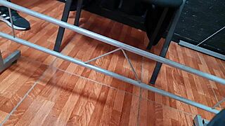 I secretly filmed secretary nataly at the university faculty