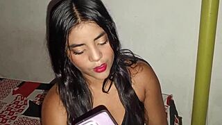 Colombian Brunette Sends Pussy Pics, Boyfriend Arrives to Dominate