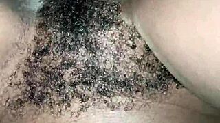 fucking sexy petite ebony with hairy wet pussy