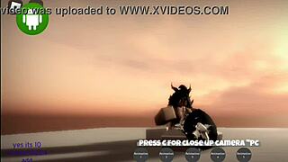 Is this Roblox whore ready to show off her big ass for wild sex?