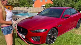 Lenushka Doll's car wash is so wet and hot?