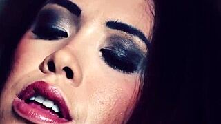 brunette european railed hard