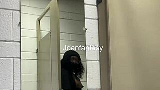 Ebony Joanfantasy Toys Herself in Bathroom