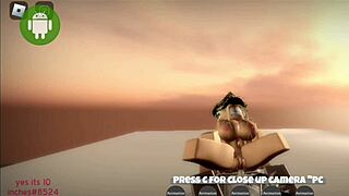 Is this Roblox whore ready to show off her big ass for wild sex?