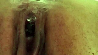 squirting whore pushes small eggs in bdsm