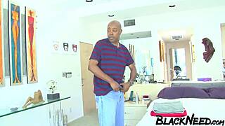 Does The Black Masseuse Want Cum On Her Ass?