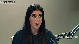 Brunette pornstar shares her love for hardcore scenes in a solo casting interview.