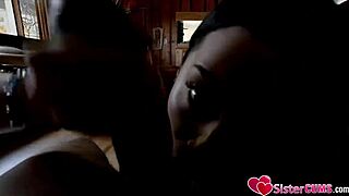 The bratty 18+ stepsis gets punished for coming home late, sucking cock in the garage.