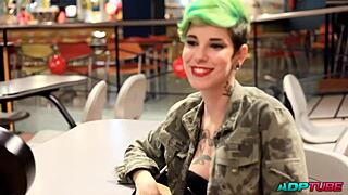 Francesca is looking for cocks at the bowling alley