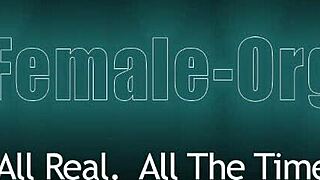 Femorg Babe Masturbates to Closeup Pussy Clenching Orgasm