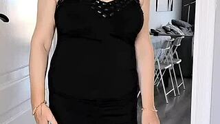 Busty stepmother fulfills stepson's dangerous masturbation promises with dildo