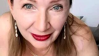 Busty stepmother fulfills stepson's dangerous masturbation promises with dildo