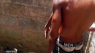 german girl apologizes, you can't have sex right here in public