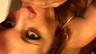 Hottie Sasha sucks out every drop of my cum.