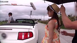 hot japanese babe prepares before the porn scene in tokyo