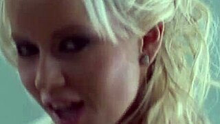 Blonde mom uses dildo alone