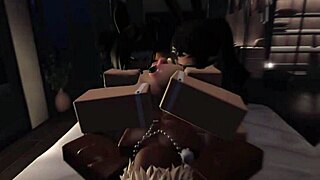 Mating Season For Two Bunnies Involves Rough 3some With Big Black Cock And Creampie