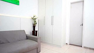 Cute Brazilian Ebony Jasminy Villar Drinks Pee And Experiences Full Prolapse For The First Time