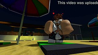 Special beach day with big ass and tits on display