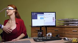 Big-breasted woman offers vagina for loan in casting interview