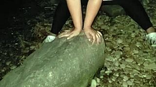 Big Titty Milf Rips Clothes And Strips Outdoors While Masturbating