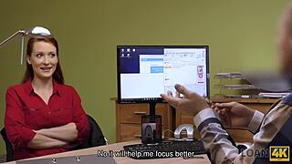 Big-breasted woman offers vagina for loan in casting interview