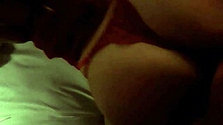 Wife Cheats While Husband Works Enjoying Crossdressing Lover's Tongue