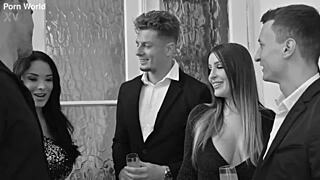 New Year Celebrations Part 1 - Big Boobed Babes Anissa Kate and Marica Chanelle Share a Strap On Before the Party Starts Gp3158