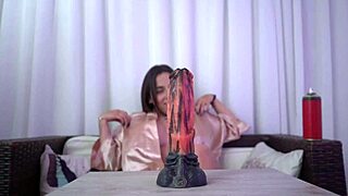 sexy nataly dreaming with huge dildo