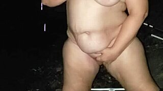 Big Titty Milf Rips Clothes And Strips Outdoors While Masturbating