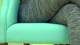 teen babe teases her sugar daddy during workout