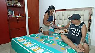 Dark-Skinned India Asks Stepbrother For Massage