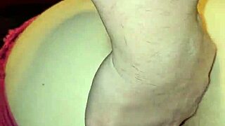 Red Thong Reveals Big Ass Cheeks and Pussy