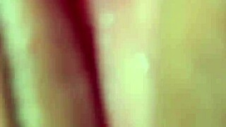 Red Thong Reveals Big Ass Cheeks and Pussy