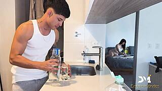 horny students fuck hard with cum in pussy