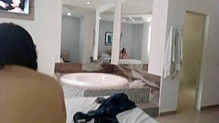Chubby Nymph Sits On Pussy Deliciously In Motel. She Finishes On Dick With Assfucking And Creampie.