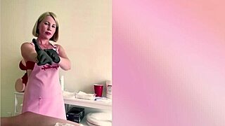 OH MY GOD, THIS CUTE RUSSIAN BLONDE NURSE WITH BLUE EYES AND SMALL TITS GOT NEAR HIS COCK. SHE MADE HIM CUM HARD IN THIS HOMEMADE VIDEO!