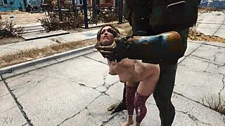 Mutant Pounds Girl Bent Over!