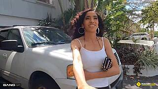 ginger bytes gets bent over and fucked in the garage